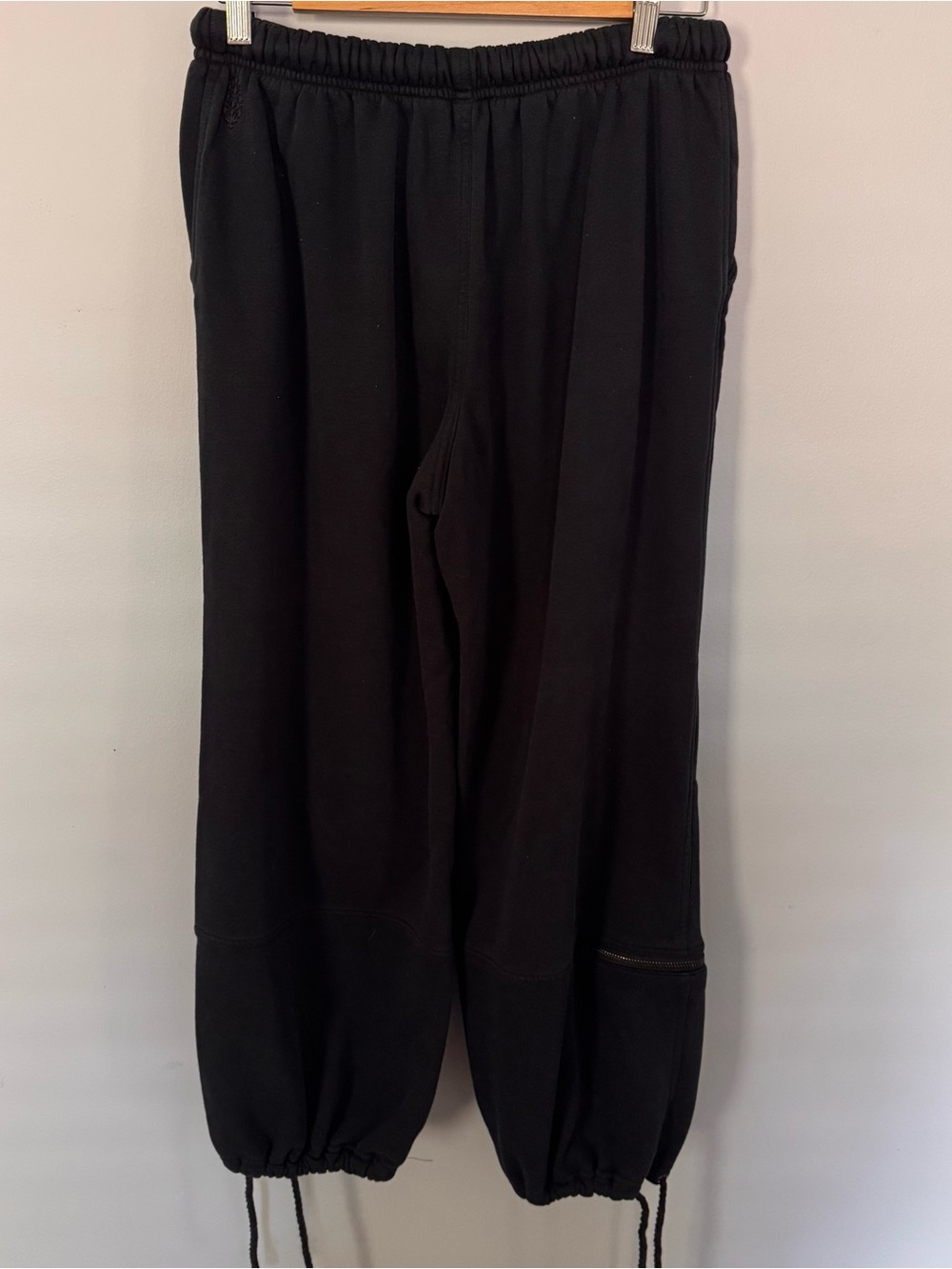 Free People Movement Black Jogger Pants Women's Small Drawstring Cargo Lounge - Picture 5 of 8